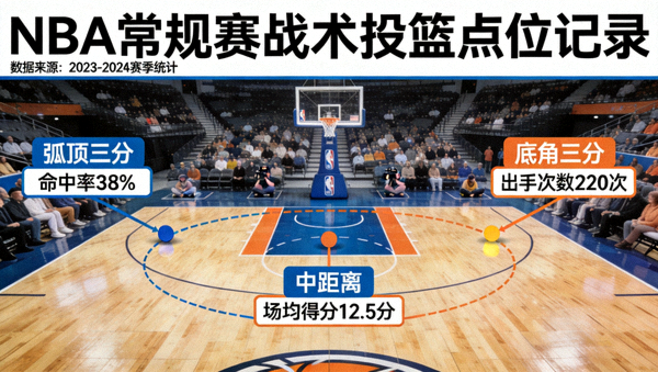NBA常规赛球馆与战术投篮点位记录